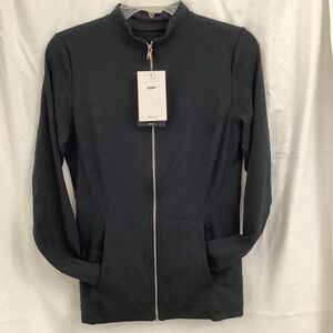 NWT Nike Yoga Luxe Dri-Fit Full Zip Fitted, sz M, Black